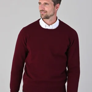 Rob 2 Ply Lambswool Crew Neck