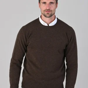 Rob 2 Ply Lambswool Crew Neck