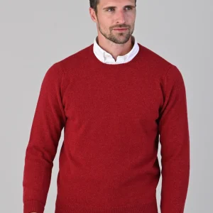 Rob 2 Ply Lambswool Crew Neck