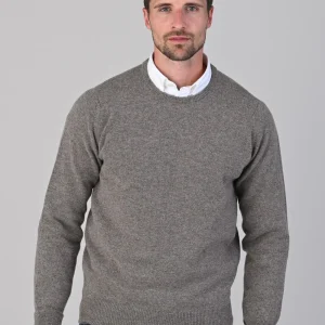 Rob 2 Ply Lambswool Crew Neck