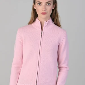 Amelia Cashmere High Neck Zip