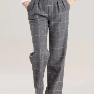 Twill Wide Leg Trousers