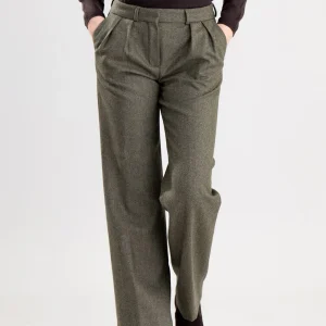 Twill Wide Leg Trousers