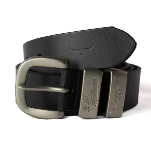 3 Piece 1.5" Silver Buckle Belt