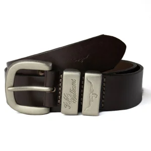 3 Piece 1.5" Silver Buckle Belt