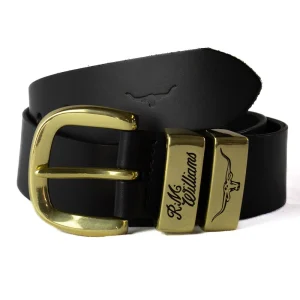 3 Piece 1.5" Brass Buckle Belt