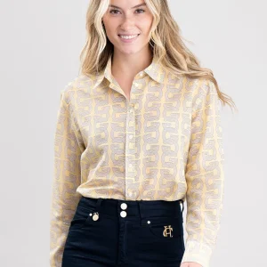 G Patterned Cotton Silk Shirt