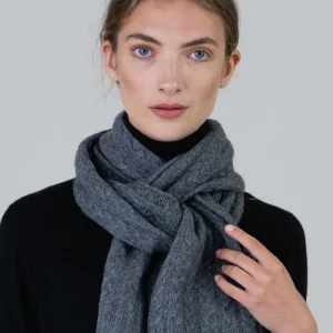 Cashmere Cable Scarf