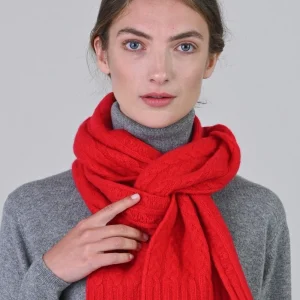 Cashmere Cable Scarf