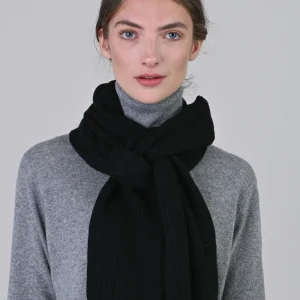 Cashmere Ribbed Scarf