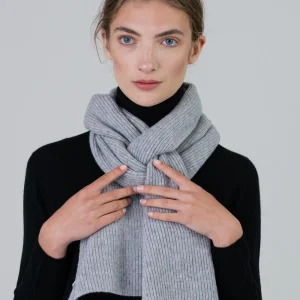 Cashmere Ribbed Scarf