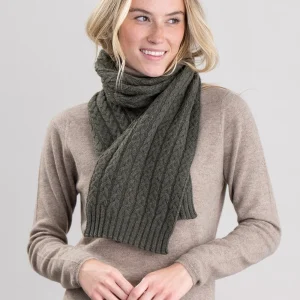Cashmere Cable Scarf