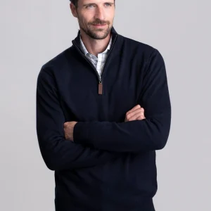 Calton Cotton Cashmere  1/4 Zip Jumper