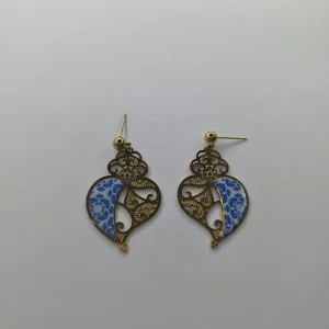 Boucle d&rsquo;oreille Bleu