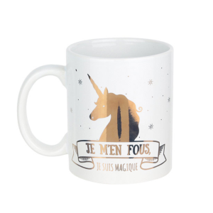 Mug céramique licorne
