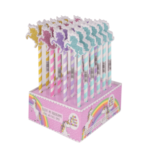Crayon à papier avec gomme licorne