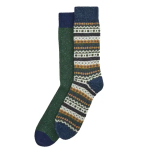 Fairisle Socks - 2 Pack
