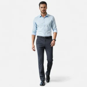Loranziomode | Pantalon Homme Droit Business Élégance