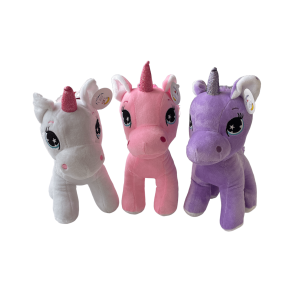 Peluche licorne assise