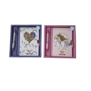 Coffret carnet secret licorne