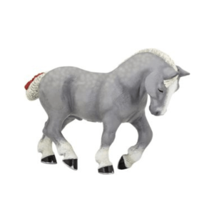 Figurine percheron gris