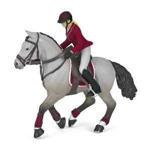 Cheval de concours et sa cavalière