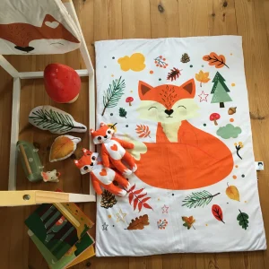 Couverture bébé renard