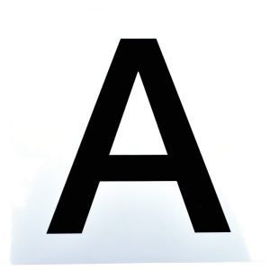 Jeu de lettres de dressage autocollantes